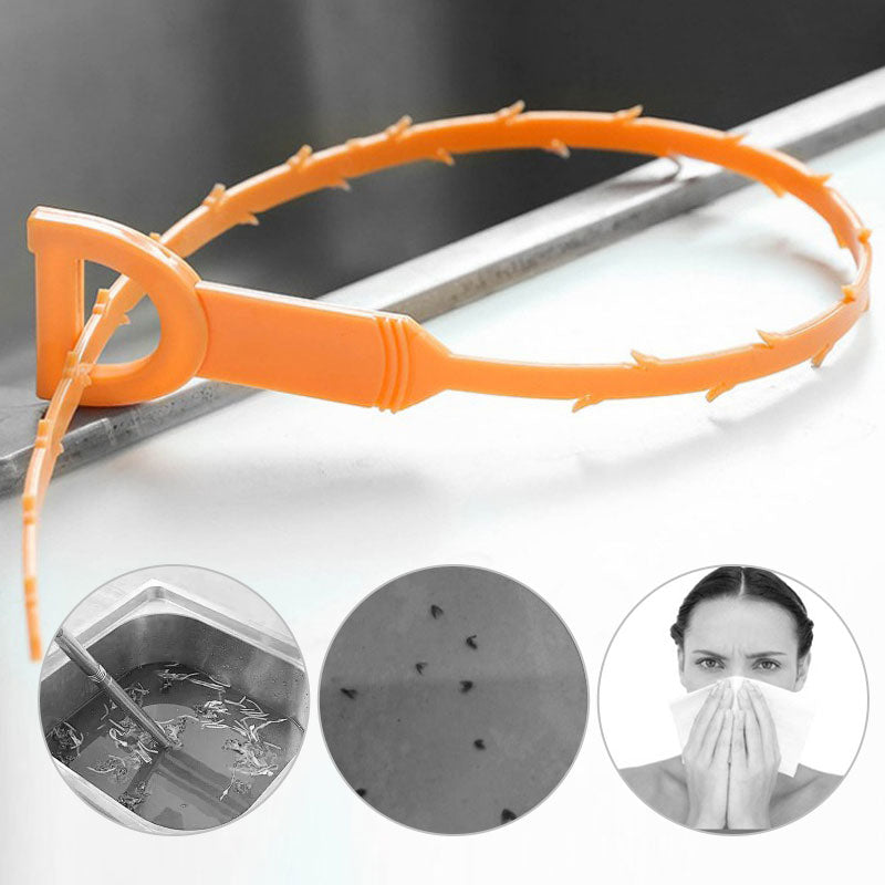 50% OFF NOW! 20.5‑inch Drain Snake – Flexible Durable Hair Clog Remover Tool, Quick Sink Tub Pipe Dredger, Reusable Drain Cleaner Stick for Bathroom Kitchen Sewer Blockages