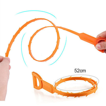 50% OFF NOW! 20.5‑inch Drain Snake – Flexible Durable Hair Clog Remover Tool, Quick Sink Tub Pipe Dredger, Reusable Drain Cleaner Stick for Bathroom Kitchen Sewer Blockages