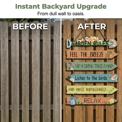 Time-Limited Special! Rustic Wooden Garden Hanging Sign