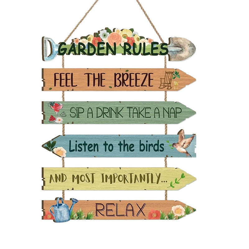 Time-Limited Special! Rustic Wooden Garden Hanging Sign