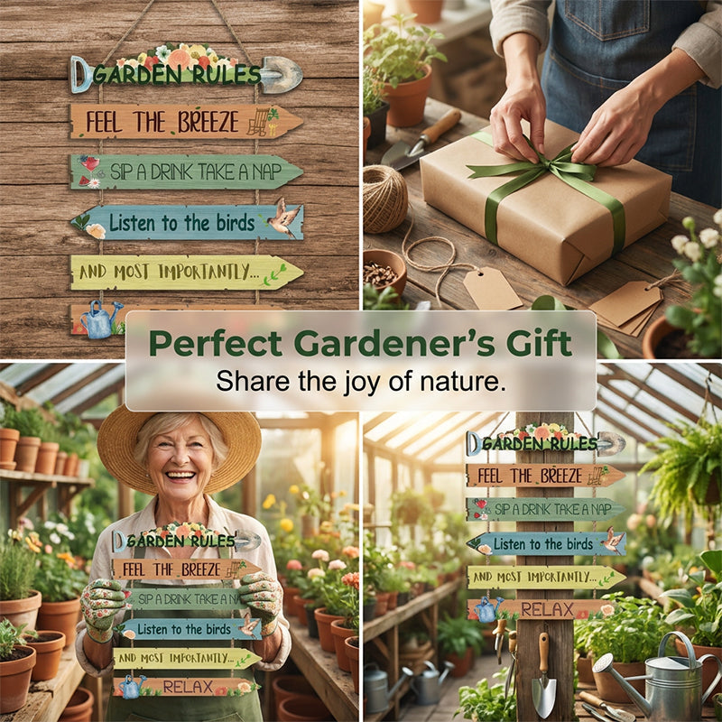 Time-Limited Special! Rustic Wooden Garden Hanging Sign