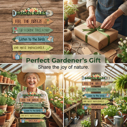 Time-Limited Special! Rustic Wooden Garden Hanging Sign