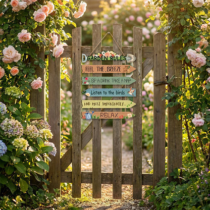 Time-Limited Special! Rustic Wooden Garden Hanging Sign