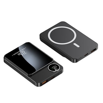 Professional Magnetic Charger for Travelers & Professionals | 22.5W Wired & 15W Wireless | 10,000 mAh | Fast Delivery