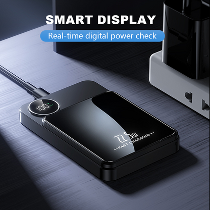 Professional Magnetic Charger for Travelers & Professionals | 22.5W Wired & 15W Wireless | 10,000 mAh | Fast Delivery