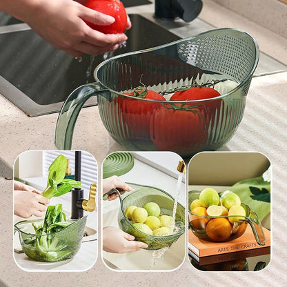 One Bowl, Many Jobs! Multi-Purpose Washer for Rice, Berries & Veggies.