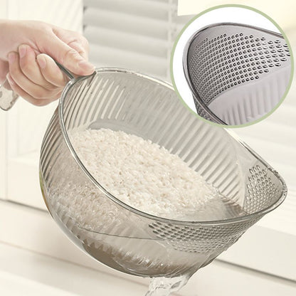 One Bowl, Many Jobs! Multi-Purpose Washer for Rice, Berries & Veggies.