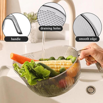 One Bowl, Many Jobs! Multi-Purpose Washer for Rice, Berries & Veggies.