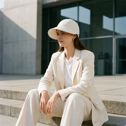 LAST DAY SALE: ONLY ￡6.99!!Women’s UPF 50+ Elegant Foldable Sun Hat – Wide-Brim Cotton Bucket Hat with Neck Flap & Adjustable Strap | Packable, Breathable & Beach-Ready