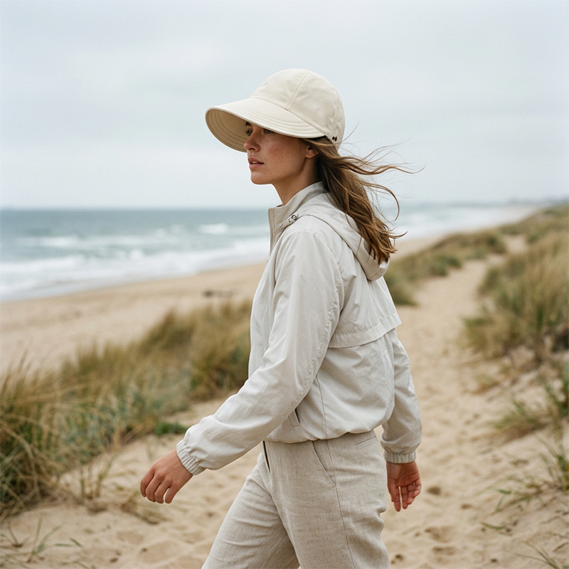 LAST DAY SALE: ONLY ￡6.99!!Women’s UPF 50+ Elegant Foldable Sun Hat – Wide-Brim Cotton Bucket Hat with Neck Flap & Adjustable Strap | Packable, Breathable & Beach-Ready