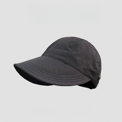 LAST DAY SALE: ONLY ￡6.99!!Women’s UPF 50+ Elegant Foldable Sun Hat – Wide-Brim Cotton Bucket Hat with Neck Flap & Adjustable Strap | Packable, Breathable & Beach-Ready