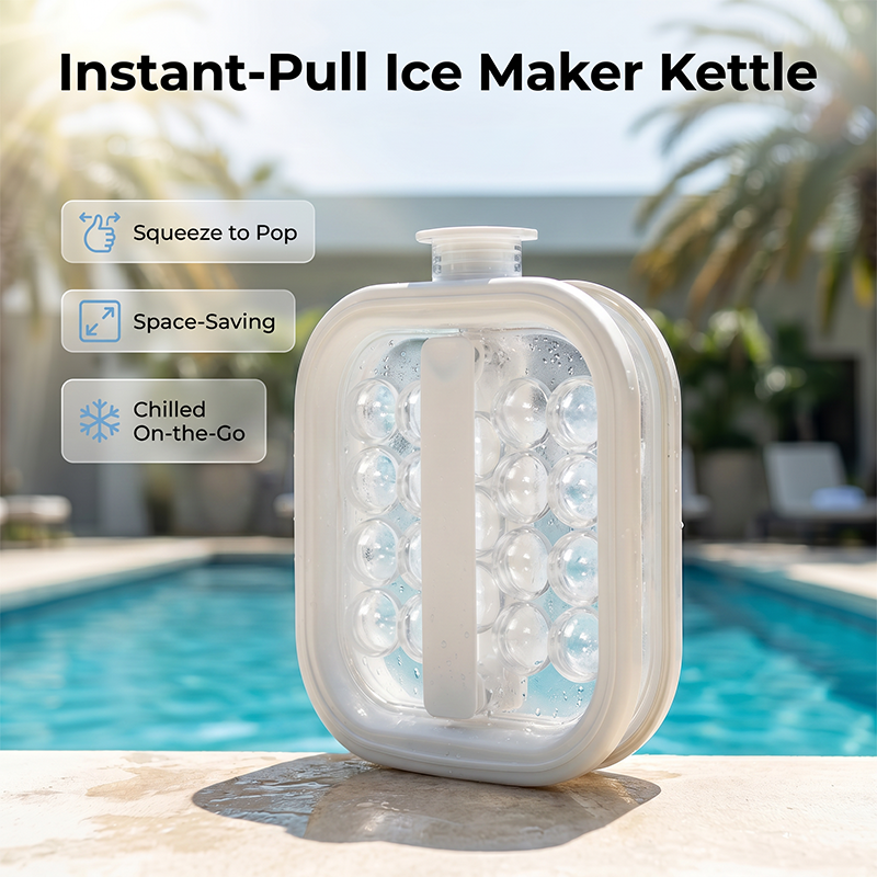 Portable Silicone Ice Ball Maker Bottle Freeze, Store & Release Perfect Ice Balls with EaseBUY 2 GET 5% OFF