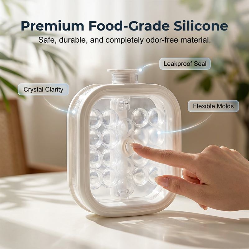 Portable Silicone Ice Ball Maker Bottle Freeze, Store & Release Perfect Ice Balls with EaseBUY 2 GET 5% OFF