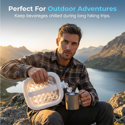 Portable Silicone Ice Ball Maker Bottle Freeze, Store & Release Perfect Ice Balls with EaseBUY 2 GET 5% OFF