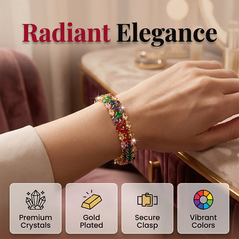 48% OFF NOW! Women's Elegant Multicolor Tennis Bracelet