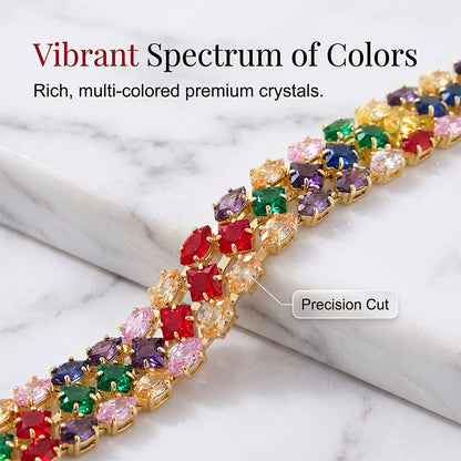 48% OFF NOW! Women's Elegant Multicolor Tennis Bracelet