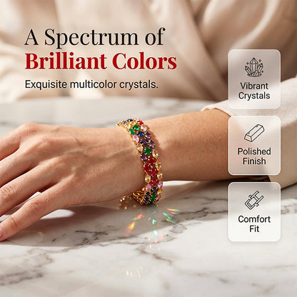 48% OFF NOW! Women's Elegant Multicolor Tennis Bracelet