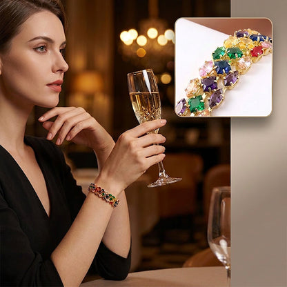 48% OFF NOW! Women's Elegant Multicolor Tennis Bracelet