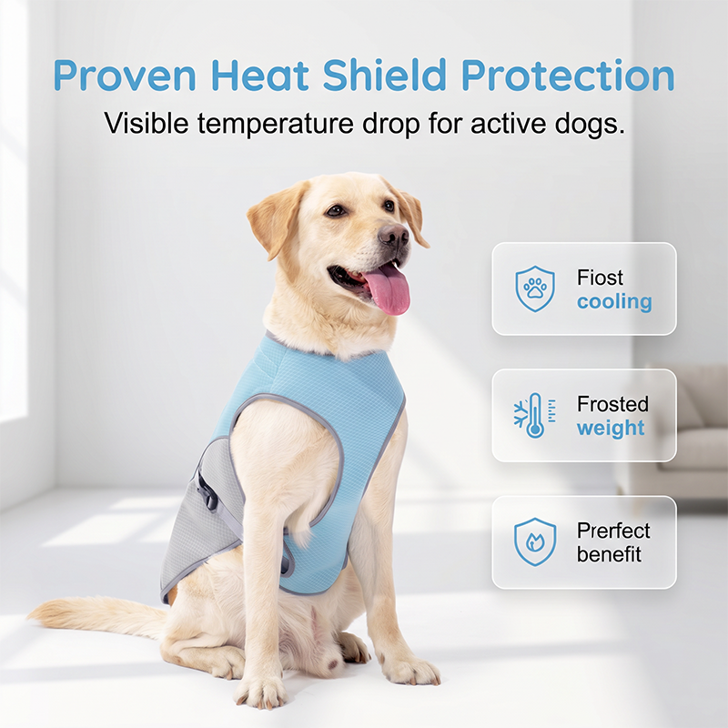 Dog Cooling Vest Harness For Summer – perfect for walks, beach or travel