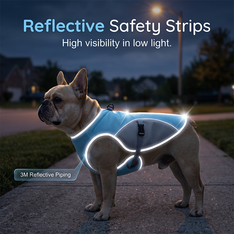 Dog Cooling Vest Harness For Summer – perfect for walks, beach or travel