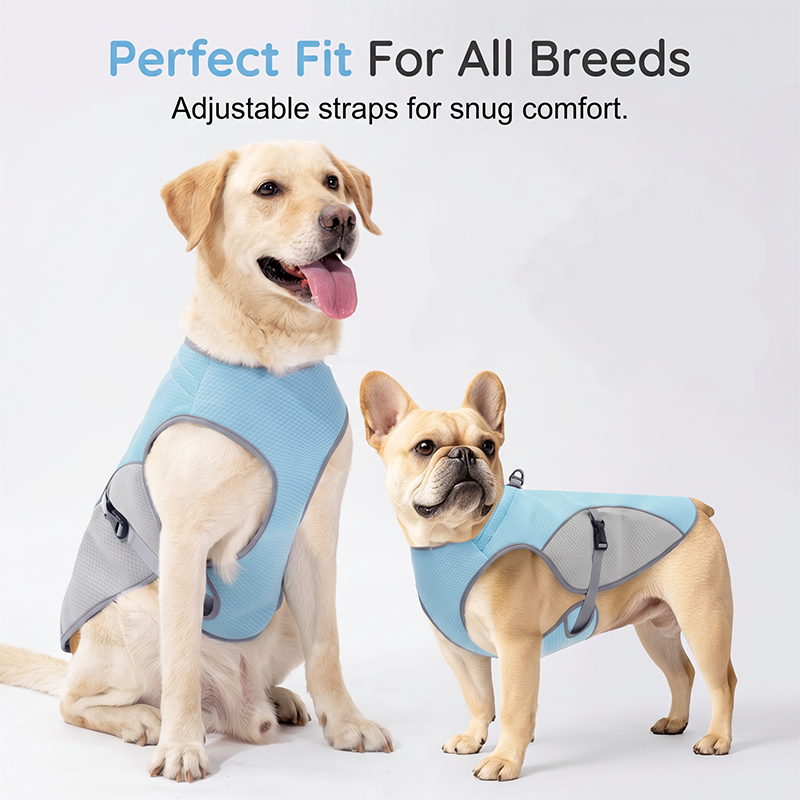 Dog Cooling Vest Harness For Summer – perfect for walks, beach or travel