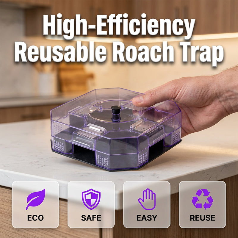 Hot Sale 50% OFF No More Toxic Sprays! Reusable Roach Trap – Catch & Release (or Dispose) Safely