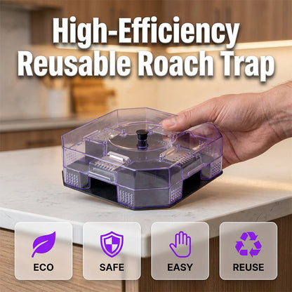 Hot Sale 50% OFF No More Toxic Sprays! Reusable Roach Trap – Catch & Release (or Dispose) Safely