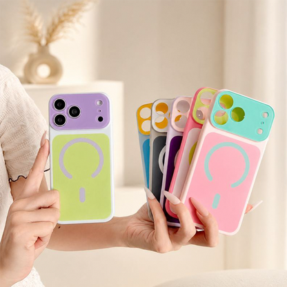 SUMMER HOT SALE50K+ SOLD!Trendy iPhone Case Hot Sale | Dopamine Color Block Phone Case – Ultra-Slim Matte Hard PC Cover