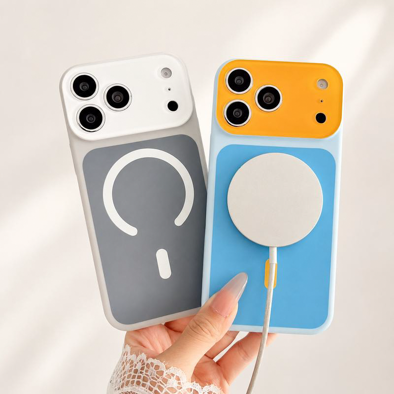 SUMMER HOT SALE50K+ SOLD!Trendy iPhone Case Hot Sale | Dopamine Color Block Phone Case – Ultra-Slim Matte Hard PC Cover