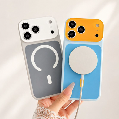 SUMMER HOT SALE50K+ SOLD!Trendy iPhone Case Hot Sale | Dopamine Color Block Phone Case – Ultra-Slim Matte Hard PC Cover