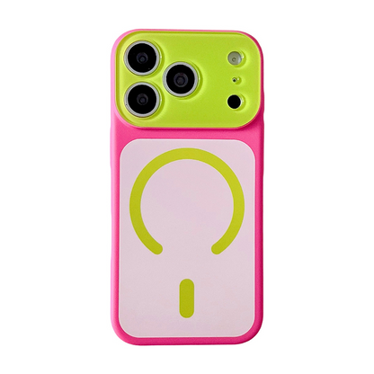 SUMMER HOT SALE50K+ SOLD!Trendy iPhone Case Hot Sale | Dopamine Color Block Phone Case – Ultra-Slim Matte Hard PC Cover