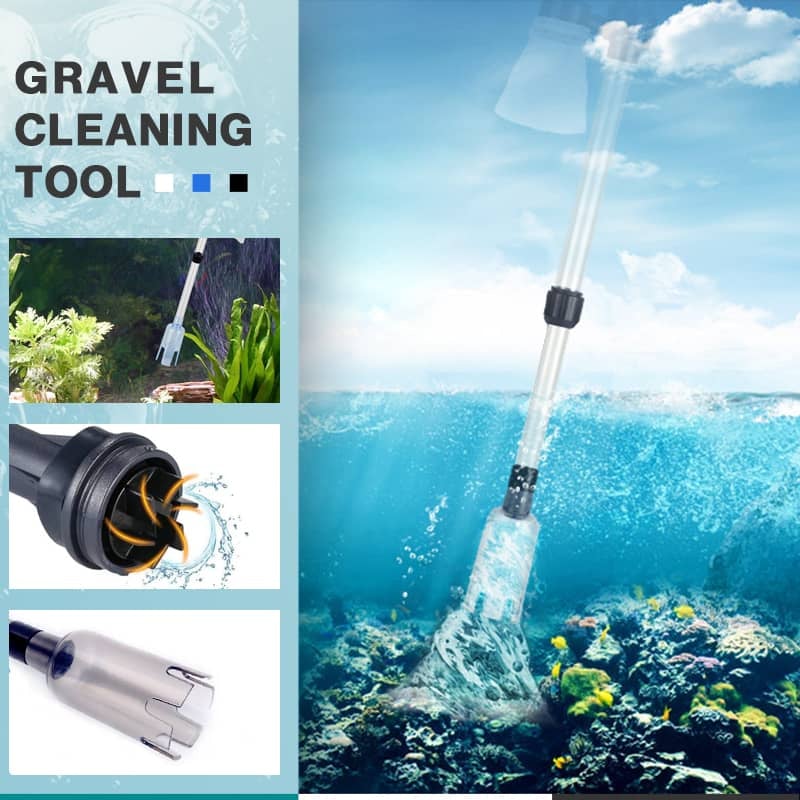 Electric Aquarium Gravel Cleaner – Battery-Powered Fish Tank Vacuum For Easier Cleaning