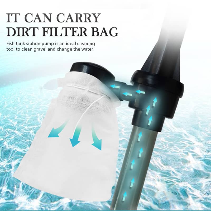 Electric Aquarium Gravel Cleaner – Battery-Powered Fish Tank Vacuum For Easier Cleaning