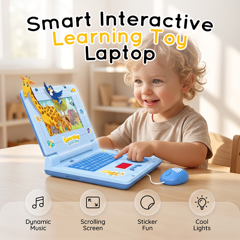 Educational toys to boost kids' thinking skills！Interactive Simulation Toy Laptop