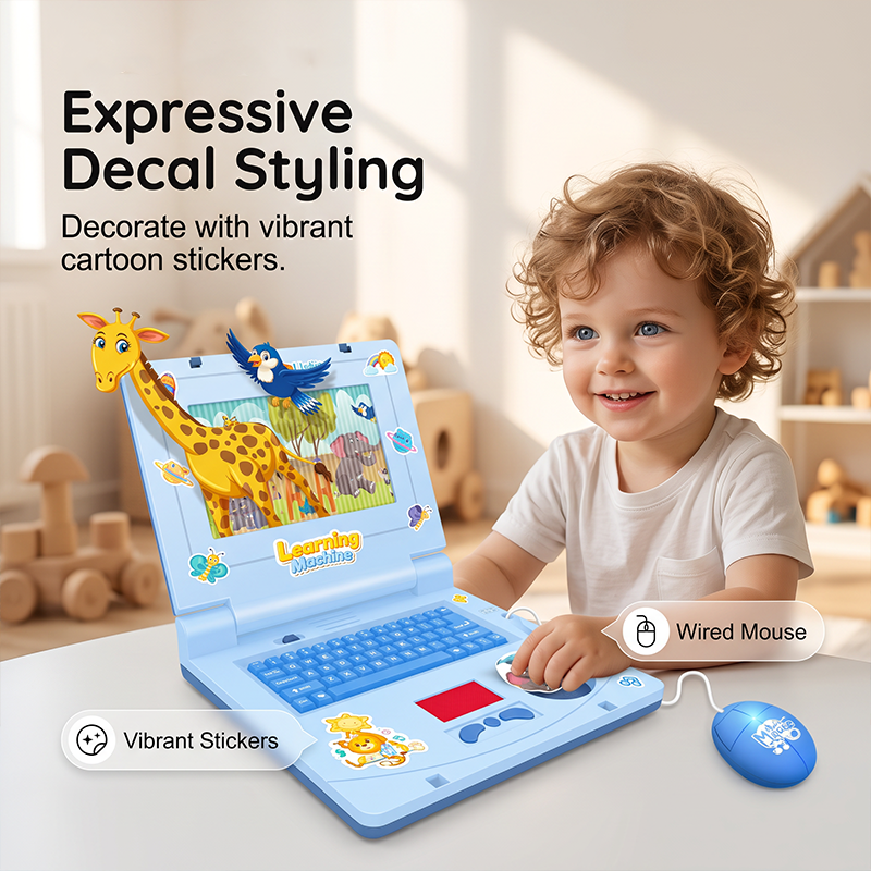 Educational toys to boost kids' thinking skills！Interactive Simulation Toy Laptop