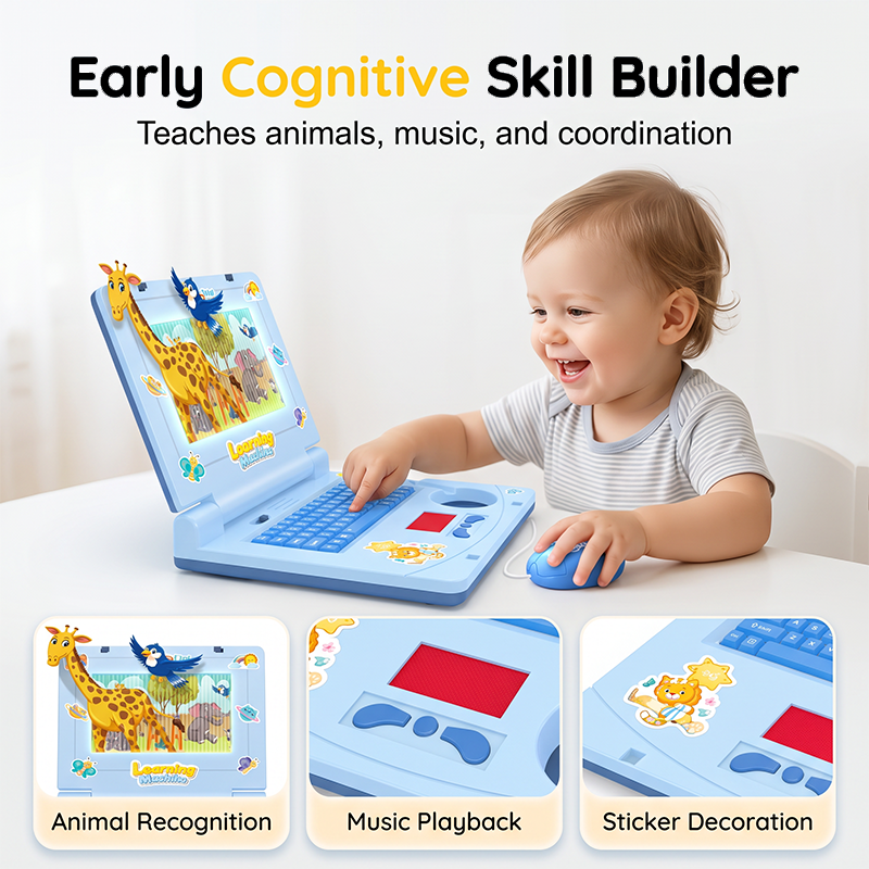 Educational toys to boost kids' thinking skills！Interactive Simulation Toy Laptop
