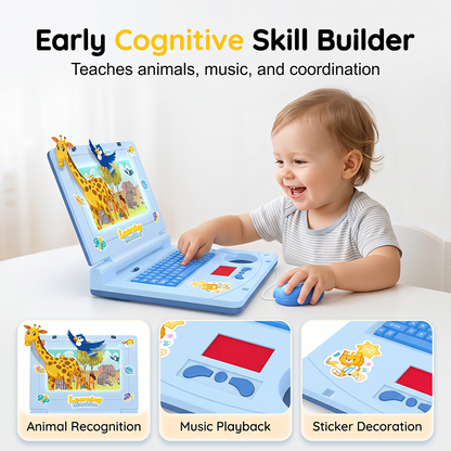 Educational toys to boost kids' thinking skills！Interactive Simulation Toy Laptop