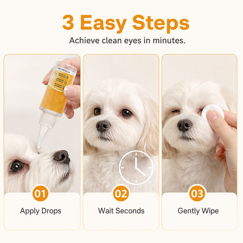 First 50 customers enjoy 50% off! Gentle pet eye care – cleanses the skin around the eyes and provides daily grooming