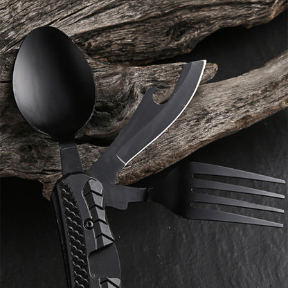 Surprise 50% off！Must-have for outdoor trips 4-In-1 Outdoor Folding Multifunctional Tableware
