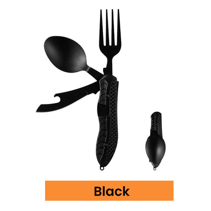 Surprise 50% off！Must-have for outdoor trips 4-In-1 Outdoor Folding Multifunctional Tableware