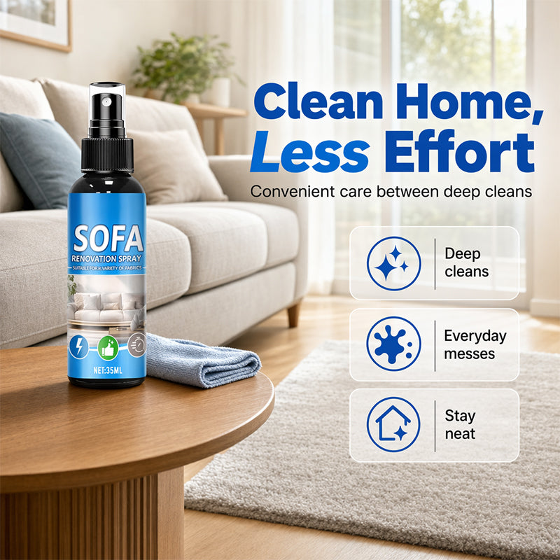 2026 HOT SALE50K+ SOLD! 50% OFF! No‑Rinse Fabric Cleaner Spray – Just spray & wipe – no water, no rinsing. Perfect for sofas, carpets & upholstery – fresh in minutes!