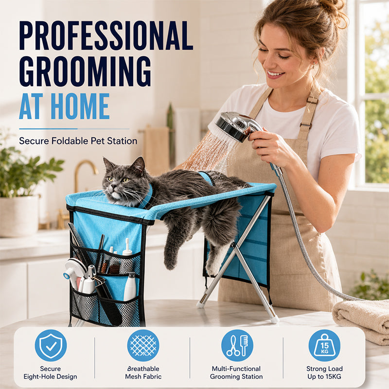Limited-time 40% off2-in-1 Foldable Pet Grooming Bed