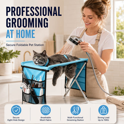Limited-time 40% off2-in-1 Foldable Pet Grooming Bed