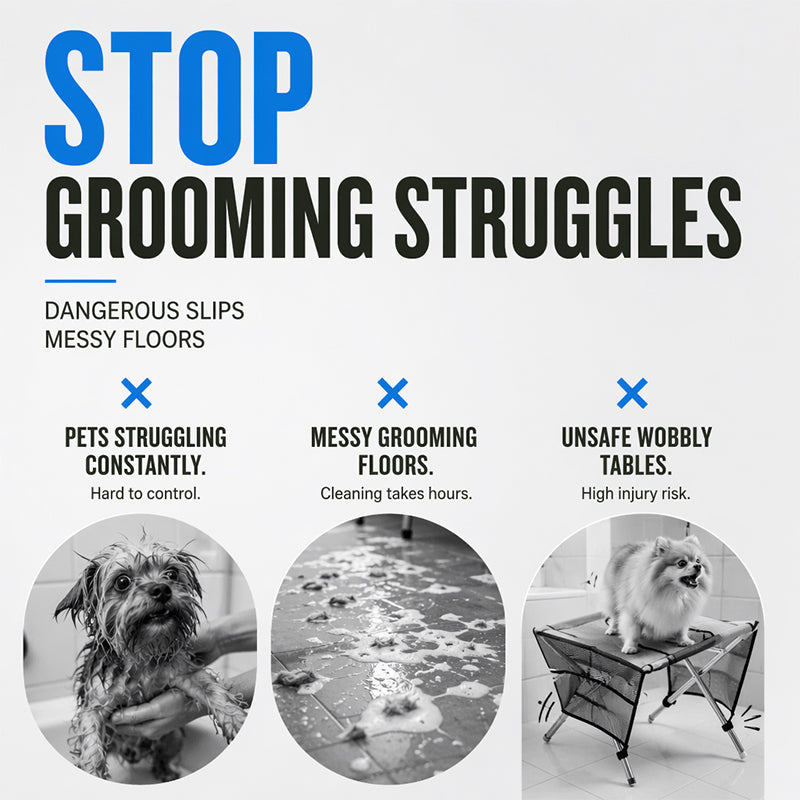 Limited-time 40% off2-in-1 Foldable Pet Grooming Bed