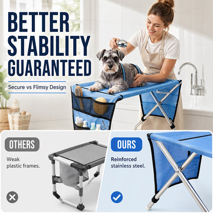 Limited-time 40% off2-in-1 Foldable Pet Grooming Bed