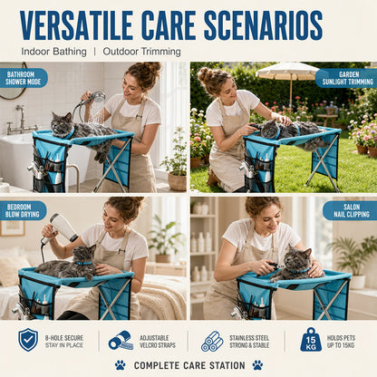 Limited-time 40% off2-in-1 Foldable Pet Grooming Bed