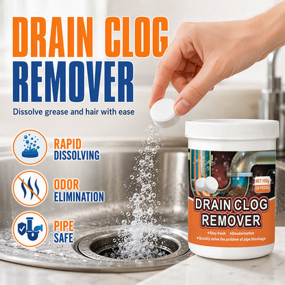 Effervescent Drain Cleaner Tablets – Easy Drop-In Solution for Clogs & Odors