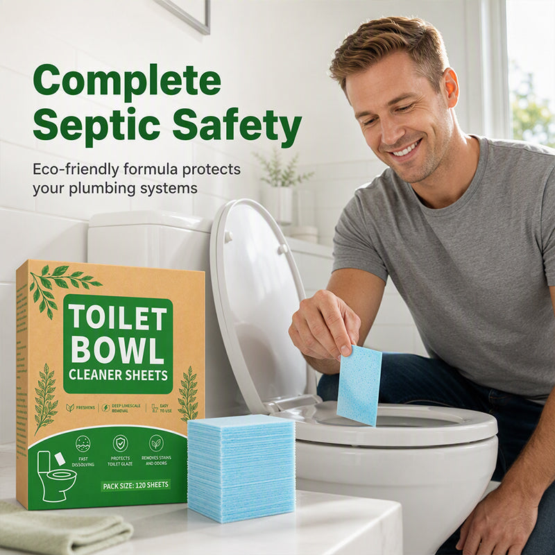 50% OFF NOW! Quick-Dissolving Toilet Cleaning Sheets – Fresh, Easy & Effective Cleaning