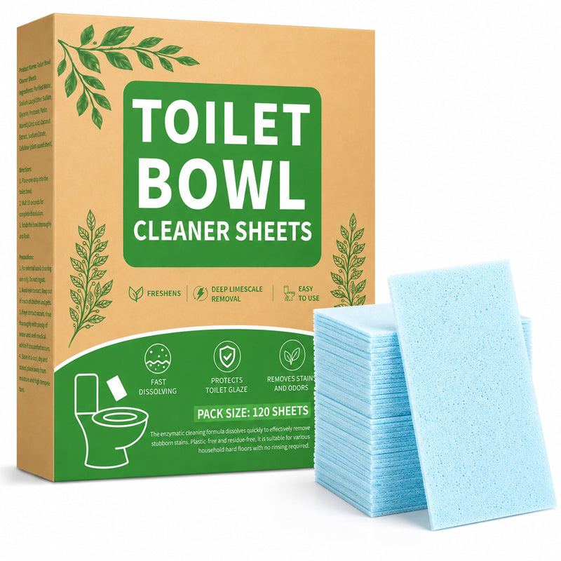 50% OFF NOW! Quick-Dissolving Toilet Cleaning Sheets – Fresh, Easy & Effective Cleaning