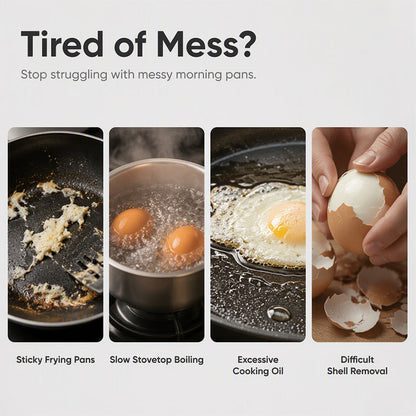 Buy 1 Get 1 Free 2-Egg Microwave Poacher – Quick Breakfast Maker for Busy Mornings
